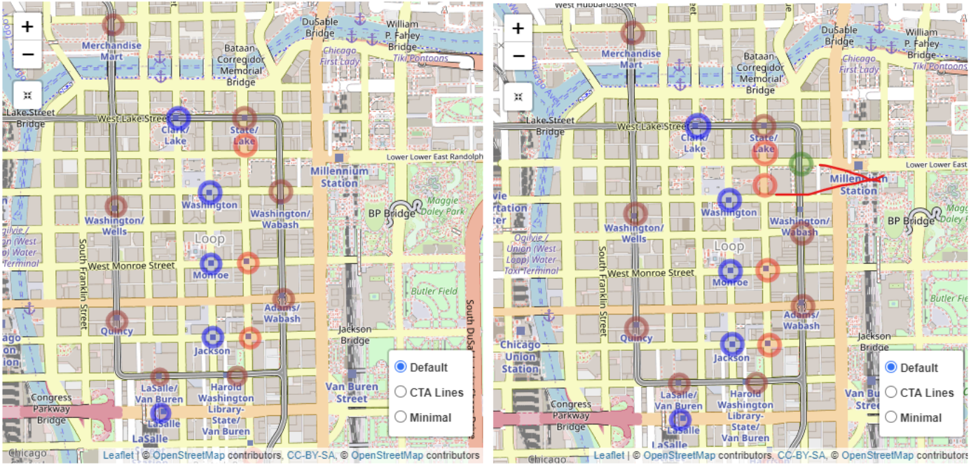 CTA Map Visualization - CS 424 Spring '22